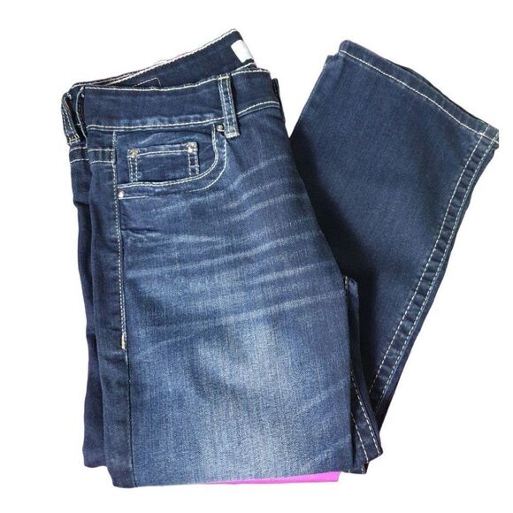 Daytrip Women's Jeans Slim Boot Dark Denim Embroidered Jeans 31" NWOT - Picture 6 of 9